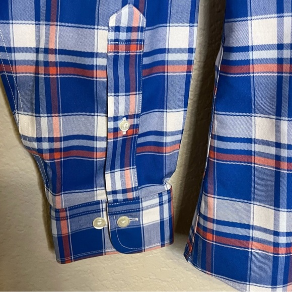 Brooks Brothers Regent No Iron Blue Plaid Button-Down Shirt Size Men's Medium - Picture 5 of 12